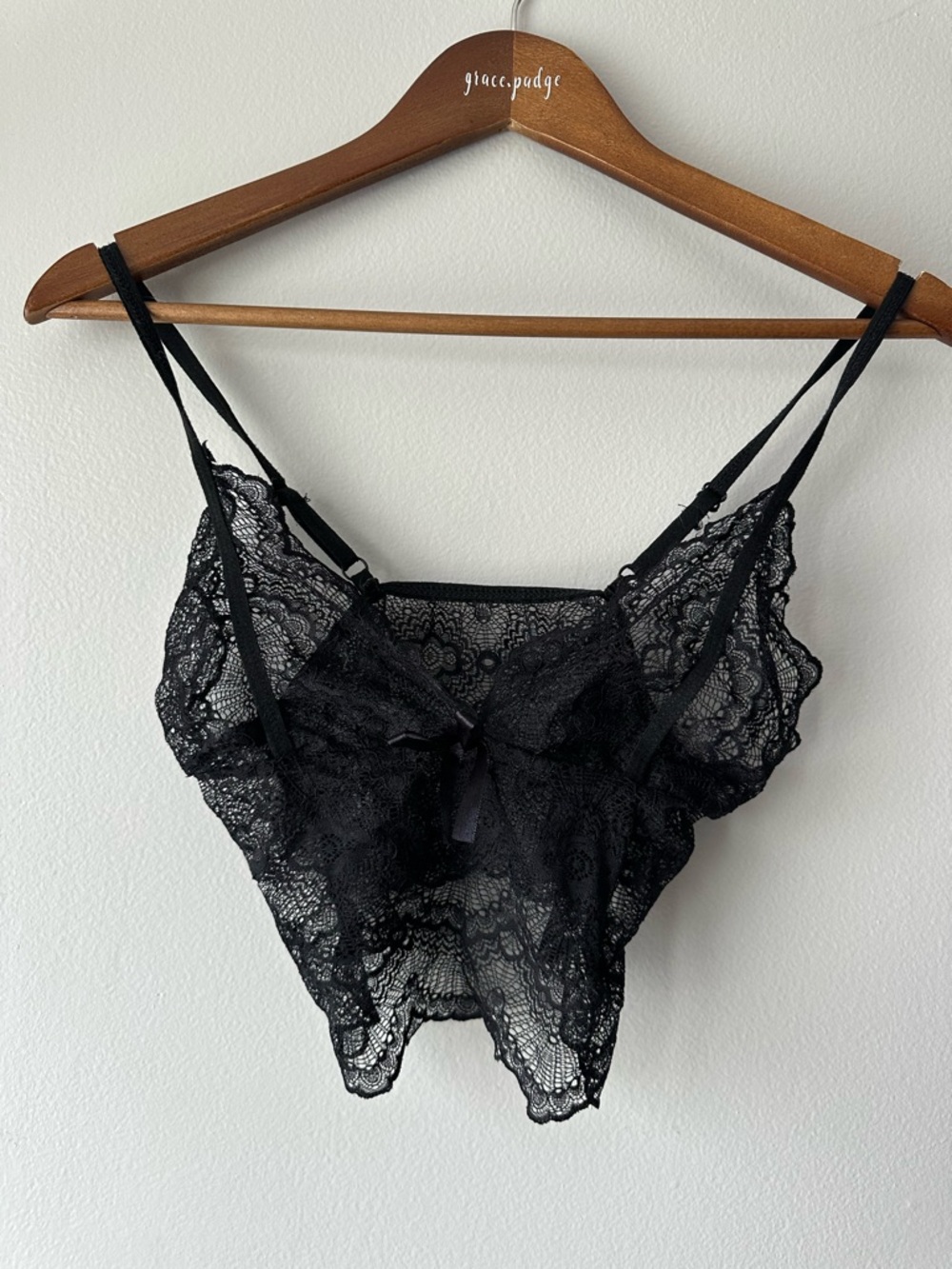 SHEIN Black Lace Bralette Cami